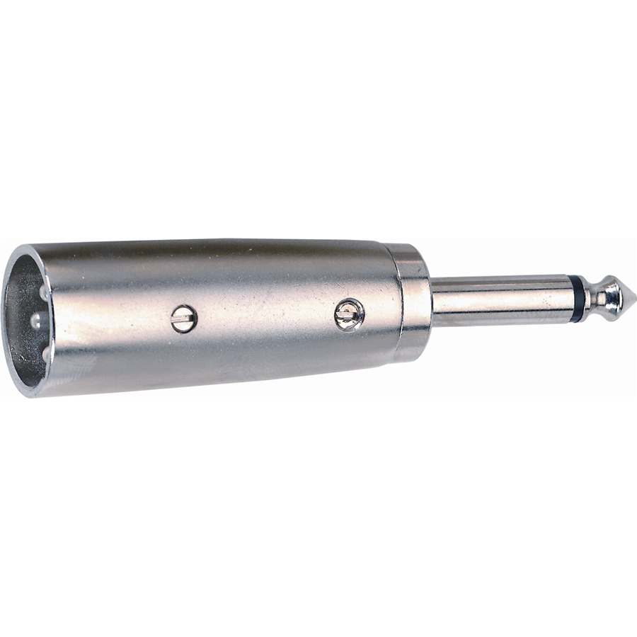 Adattatore audio Canon XLR maschio 3 poli / Jack 6.3 mm mono maschio QuikLok