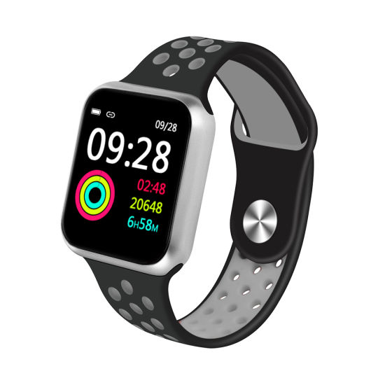 [SWCSQRBK-GRAY] SmartWatch Square Full Touch gR