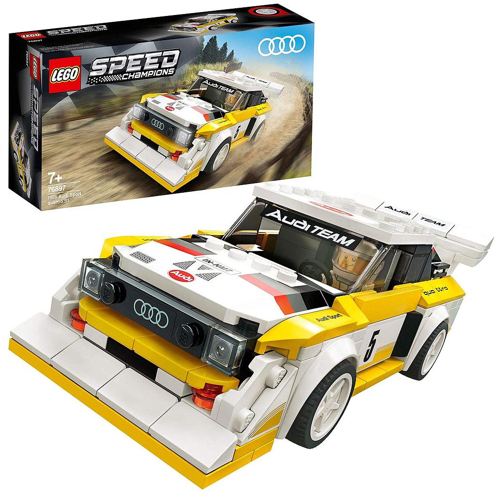 Speed Champions 1985 Audi Sport quattro S1 con Minifigure