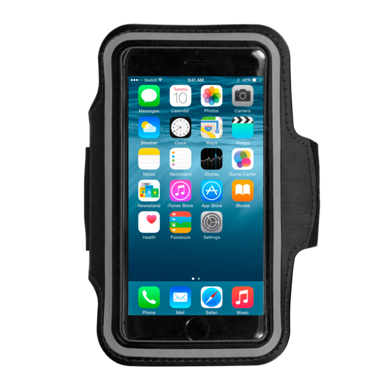 SPORT ARMBAND UNIVERSALE 5"  BLACK