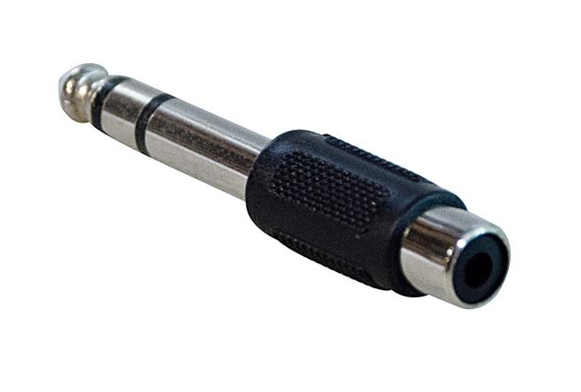 Adattatore audio RCA femmina / Jack 6.3 mm stereo maschio QuikLok