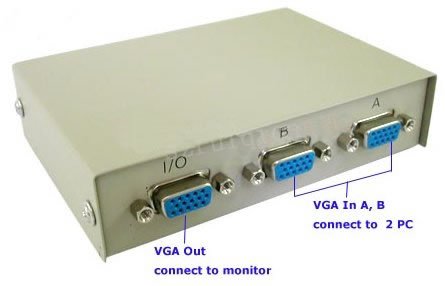 Switch 2 VGA 2 in 1 Out