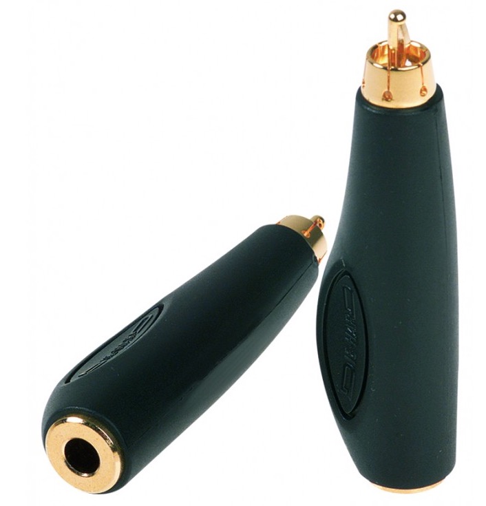 Adattatore in ABS spina Rca presa Jack 6,3mm Proel