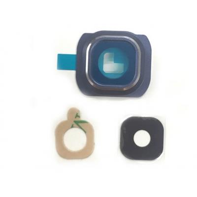 Vetrino compatibile fotocamera posteriore Samsung G920F S6 blu