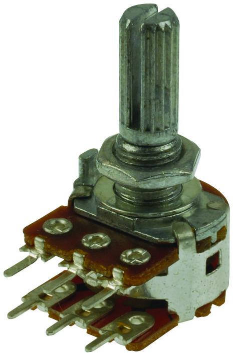 [PDB182-K220K-103B] Potenziometro 2 moduli 10K Lineare Orizzontale albero 20mm