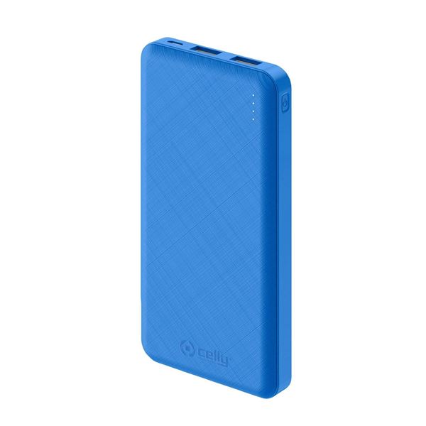 Celly Powerbank 10000 mAh Fast Charge Blue