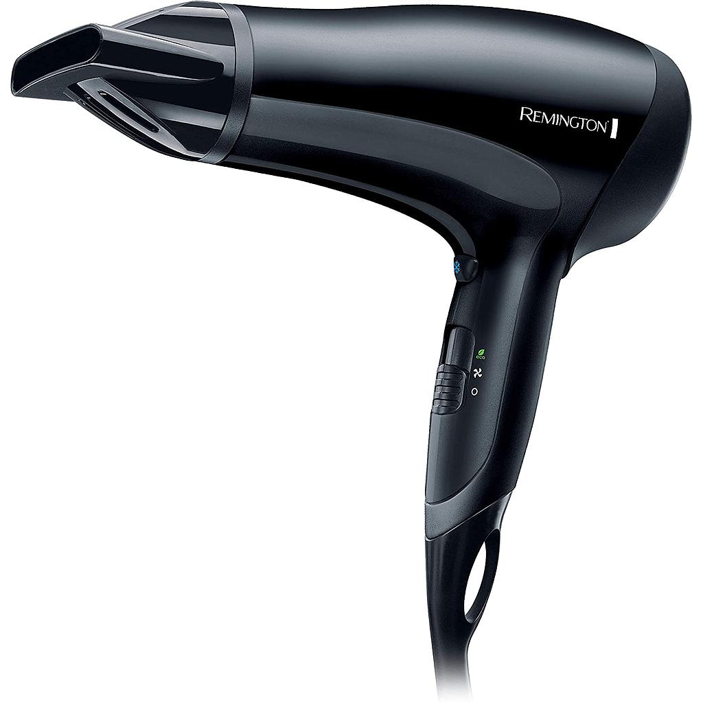 Remington D5000 Asciugacapelli, 1800 W, 3 Temperature, 2 Velocità, Nero