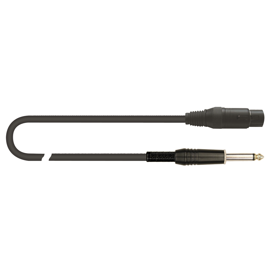 Cavo audio XLR F Cannon - Jack 6.3mm 1mt RKSM/300-1
