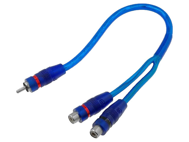Sdoppiatore RCA 1 Spina M / 2 Prese F