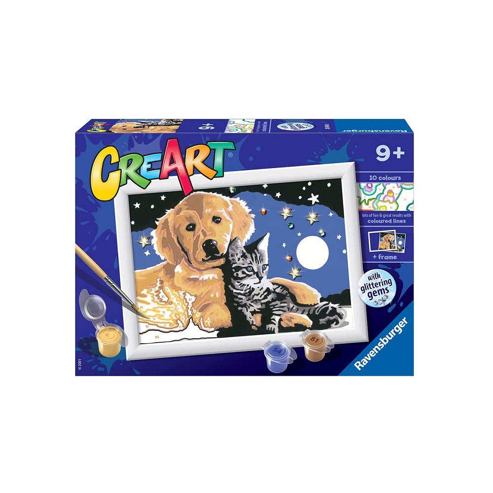 Ravensburger CreArt, Cielo Stellato, Dipingere con i Numeri