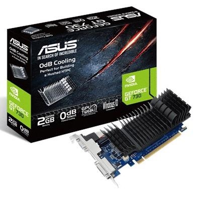 SCHEDA VIDEO ASUS GT730 NVIDIA 2GDDR5 64BIT PCIE2.0 VGA DVI-D HDMI