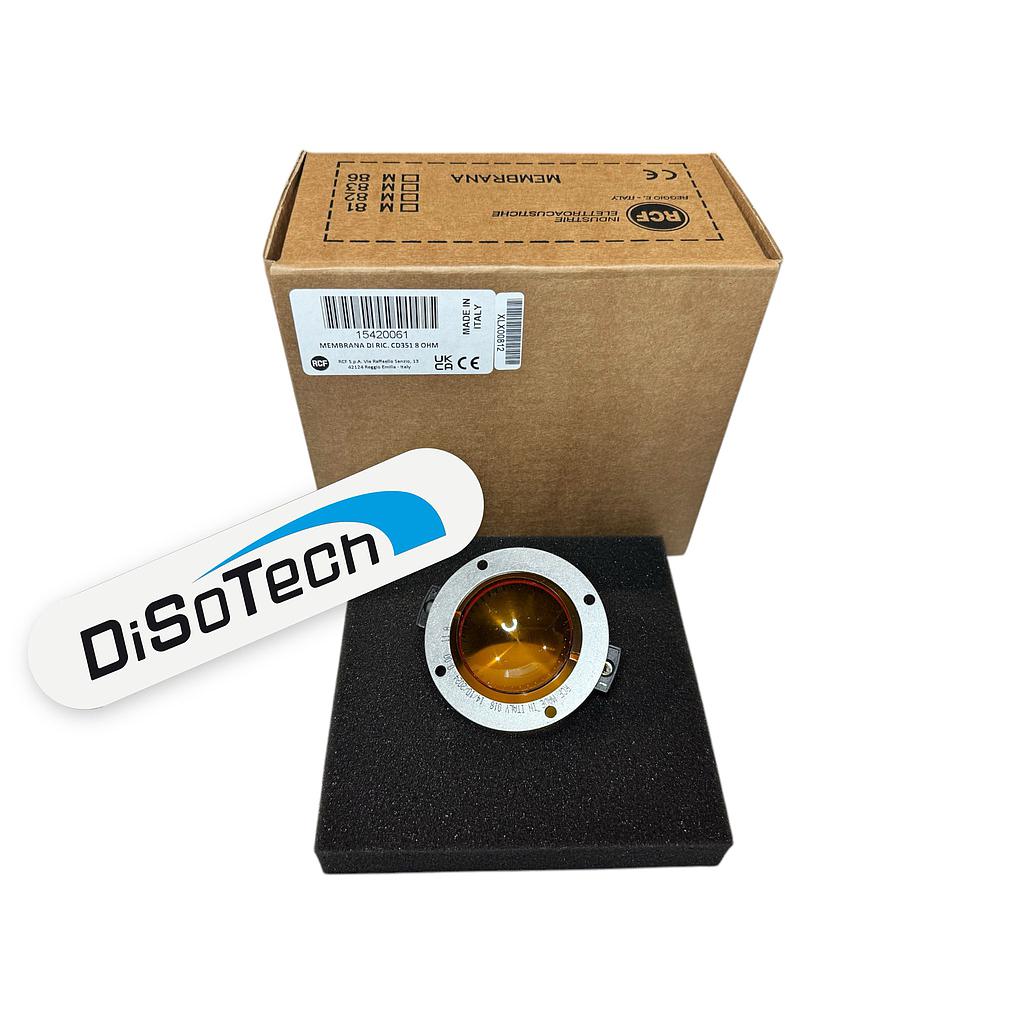 [15420061] Membrana ORIGINALE RCF CD351 per Art 910A 912A 915A 712 715 Mk5 8 Ohm