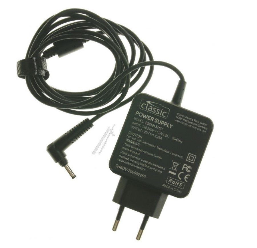 Alimentatore Lenovo Compatibile 20V 2,25A 45W 4.0x1.7mm