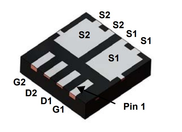 Doppio MOSFET 30V 27A FDPC4044 40CF QFN Macbook