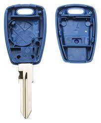 Guscio per chiave Fiat 1 tasto Blu con porta batteria
