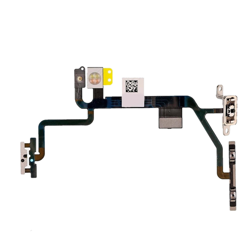 TASTO ON OFF + TASTI VOLUME + FLASH CON PLACCHE IN METALLO IPHONE 8 / SE 2020