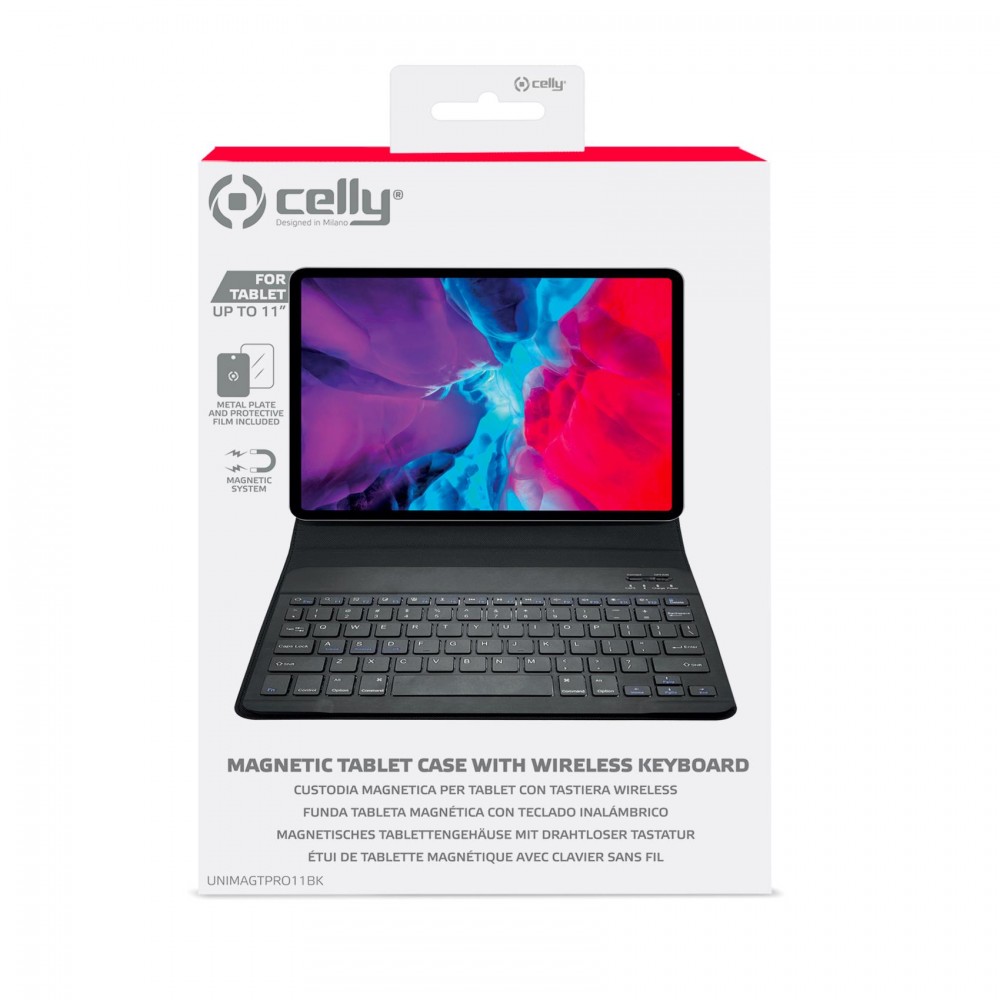 CELLY UNIV MAG TAB CASE + KEYB 11 BK UNIMAGTPRO11BK