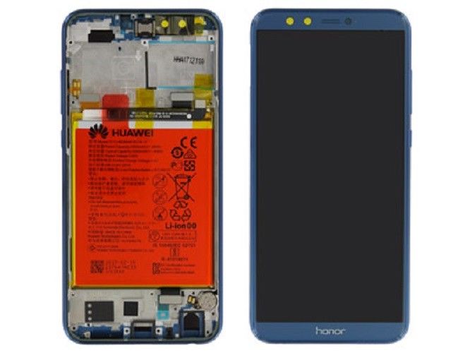 [02351SNR] Display con touch frame batteria originale Huawei Honor 9 LLD-L311 Lite silver