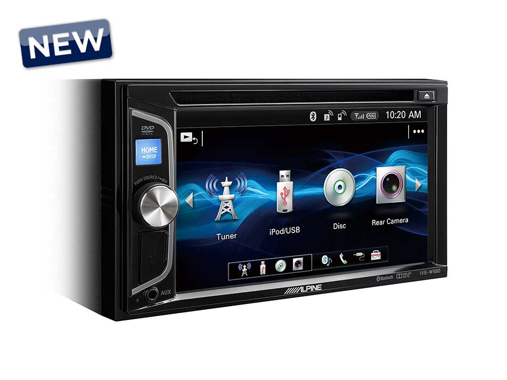 [IVE-W560BT-R] Alpine 2 Din con USB, Bluetooth, 2PreOut, compatibile con android e iOS