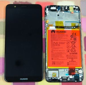 [02351SVJ] DISPLAY LCD TOUCH ORIGINALE + BATTERIA PER HUAWEI P SMART FIG-LX1 NERO