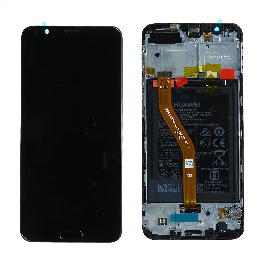 [02351SXC] Display Lcd + Touch Screen + Frame + Batteria per Huawei Honor View BKL-L09 - Nero