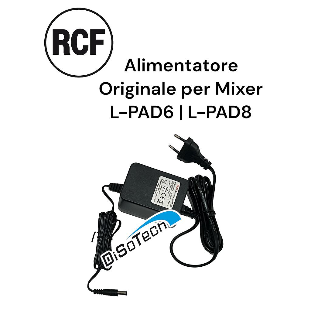 Alimentatore Originale RCF per Mixer L-PAD 6 e L-PAD 8 18V AC 1A