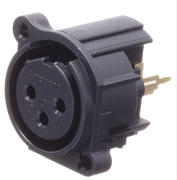 Connettore presa xlr pcb femmina