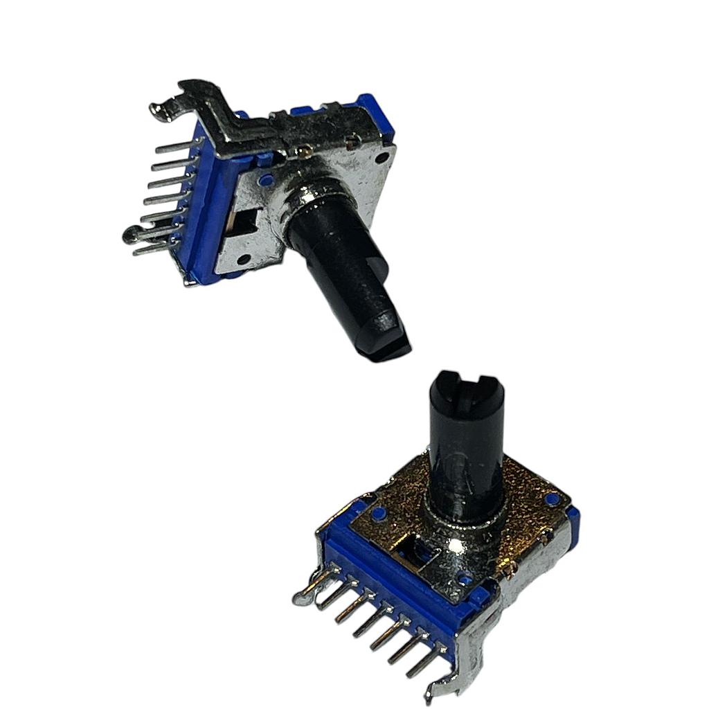 Potenziometro Log 20K 203A 7Pin 22.5mm con 0 centrale senza filettatura